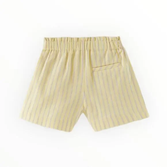 ZARA Kids | Yellow | STRIPED SHORTS - Picture 3 of 6